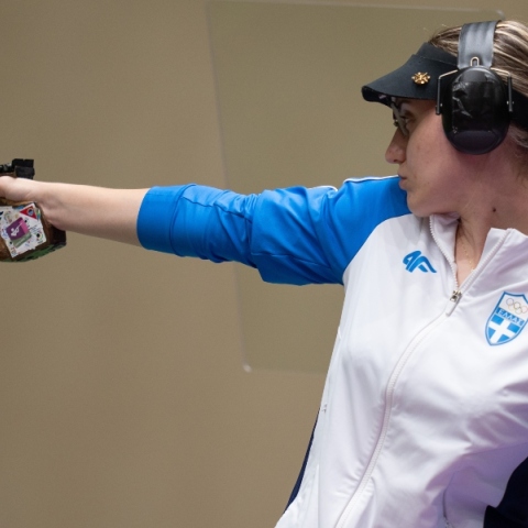 Η Άννα Κορακάκη εγκατέλειψε τον προκριματικό στα 10μ. αεροβόλο πιστόλι των Ολυμπιακών Αγώνων 2024