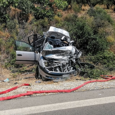 Στιγμιότυπο από το πολύνεκρο τροχαίο δυστύχημα στη Μεσσηνία