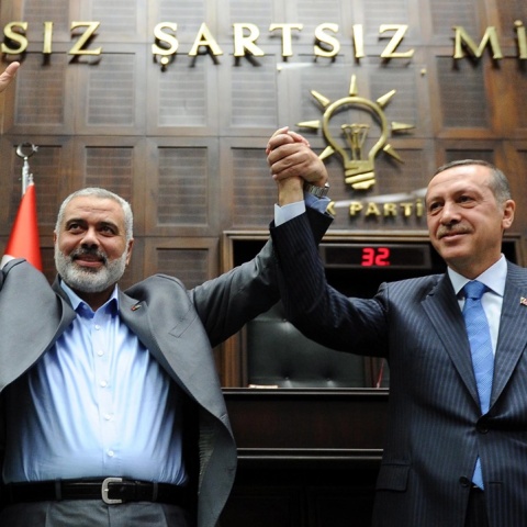 Ρετζέπ Ταγίπ Ερντογάν και Ισμαήλ Χανίγια