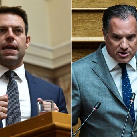 Άδωνις Γεωργιάδης - Στέφανος Κασσελάκης: Αντιπαράθεση για τις διακοπές του προέδρου του ΣΥΡΙΖΑ και την ανακοίνωση της ΕΣΗΕΑ για τους εργαζόμενους στα ΜΜΕ. 