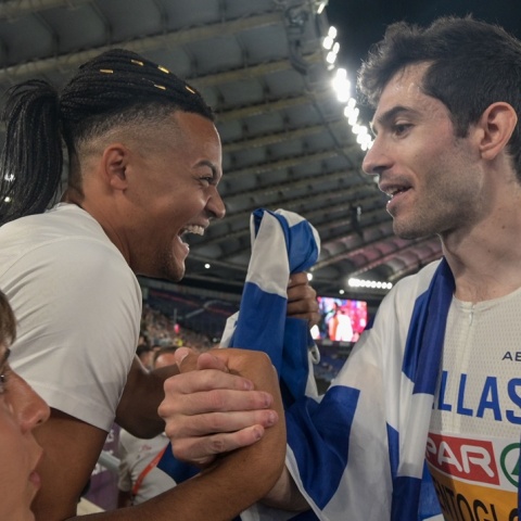 Ο Εμμανουήλ Καραλής και ο Μίλτος Τεντόγλου