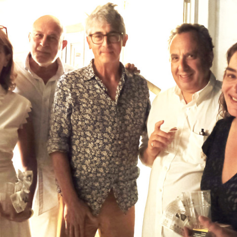 Από αριστερά: Φαίη Καζαντζίδου, Γιώργος Βερνίκος, Αλεξάντερ Πέιν, Χρήστος Χωμενίδης, Γωγώ Μπρέμπου