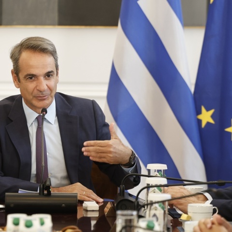 Ο Κυριάκος Μητσοτάκης στο Υπουργικό Συμβούλιο