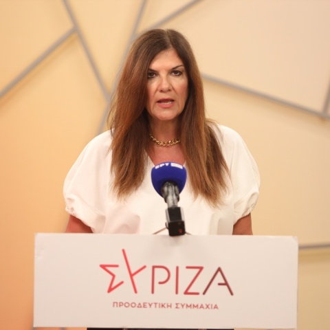 Η εκπρόσωπος Τύπου του ΣΥΡΙΖΑ, Βούλα Κεχαγιά