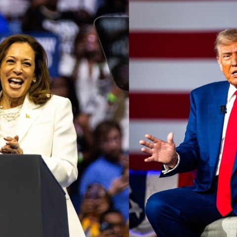 Κάμαλα Χάρις και Ντόναλντ Τραμπ