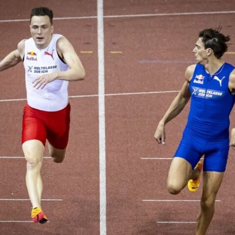 Δεν χάνει ούτε κατά λάθος ο Ντουπλάντις - Κέρδισε στα 100μ. τον «400άρη» Βάρχολμ