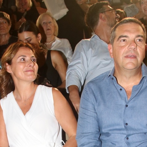 Αλέξης Τσίπρας και Μπέττυ Μπαζιάνα στο Ηρώδειο