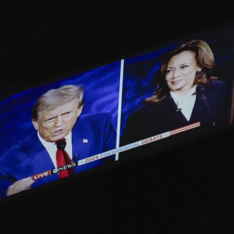 Η Κάμαλα Χάρις και ο Ντόναλντ Τραμπ 