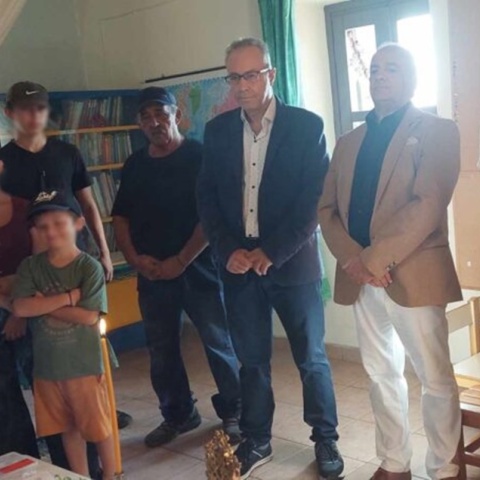 Αγιασμός στη Γαύδο με τέσσερις μαθητές