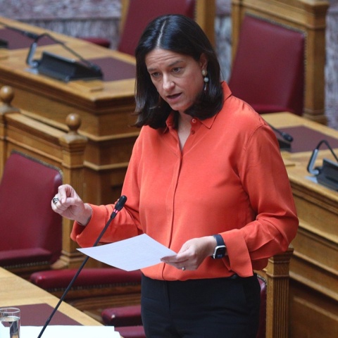 Η υπουργός Εργασίας, Νίκη Κεραμέως