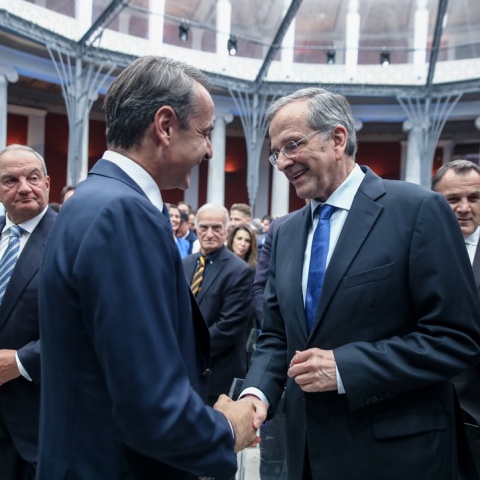 Κυριάκος Μητσοτάκης, Αντώνης Σαμαράς, Κώστας Καραμανλής