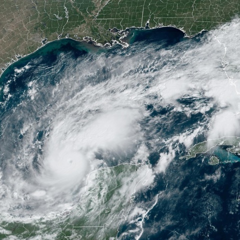 Κυκλώνας Μίλτον: Δορυφορική εικόνα 