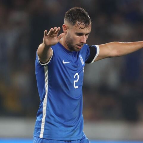 Ο Τζορτζ Μπάλντοκ σε ματς με την Εθνική Ελλάδας