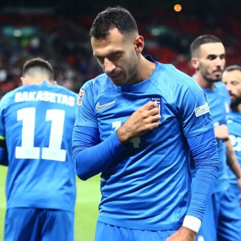 Ο Βαγγέλης Παυλίδης με την φανέλα της Εθνικής Ελλάδας