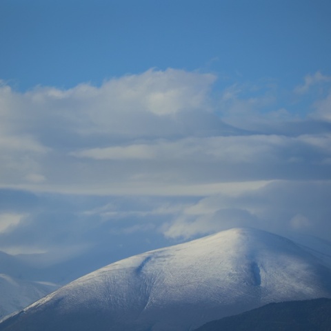 Χιονισμένες βουνοκορφές στον Όλυμπο
