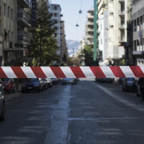 Κορδέλα για το κλείσιμο δρόμων για τα οχήματα