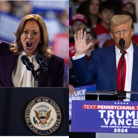 Κάμαλα Χάρις και Ντόναλντ Τραμπ