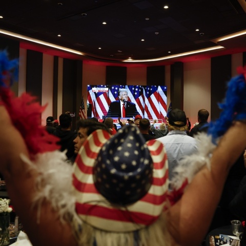 Πανηγυρισμοί για την εκλογή του Ντόναλντ Τραμπ