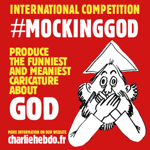 Charlie Hebdo: Διαγωνισμός με θέμα «Περιγελώντας τον Θεό»