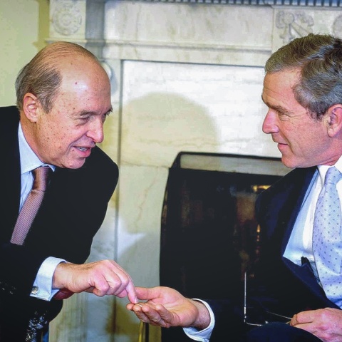 Κώστας Σημίτης και Τζορτζ Μπους