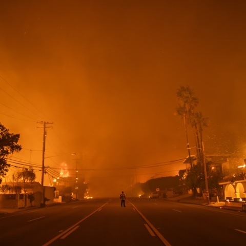Εικόνα από τις πυρκαγιές στο Λος Άντζελες, δείχνει την έκταση 