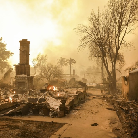 Εικόνα από τις πυρκαγιές στο Λος Άντζελες