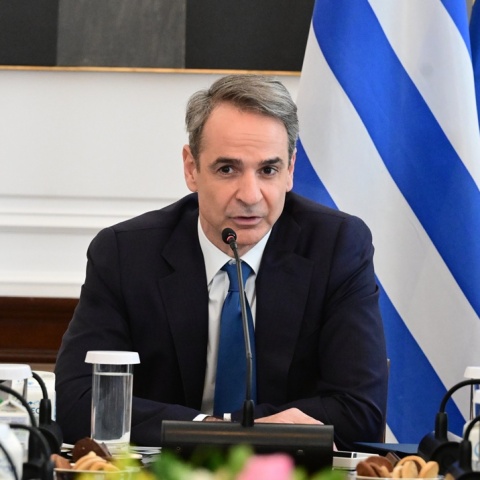 Ο Κυριάκος Μητσοτάκης στο Υπουργικό Συμβούλιο