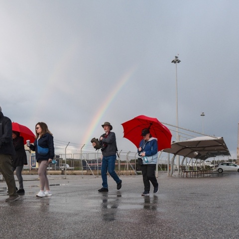 Πολίτες στη Σαντορίνη