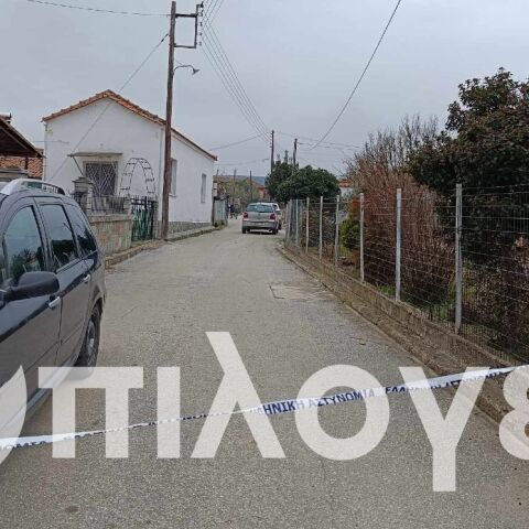 Εικόνα από το σημείο της γυναικοκτονίας στις Σέρρες