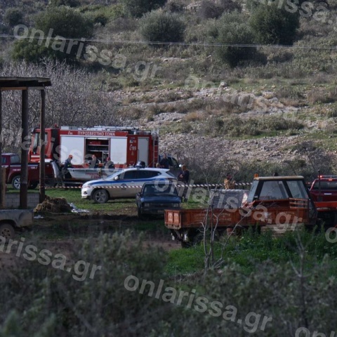 Το σημείο όπου βρέθηκε το πτώμα στη Λάρισα