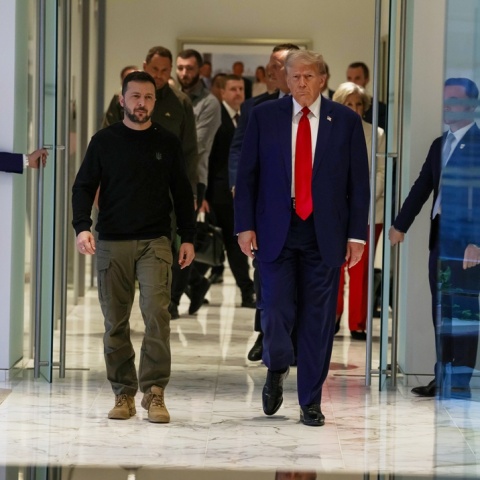 Βολοντίμιρ Ζελένσκι και Ντόναλντ Τραμπ