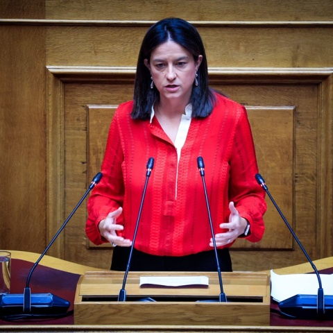 Η υπουργός Εργασίας, Νίκη Κεραμέως