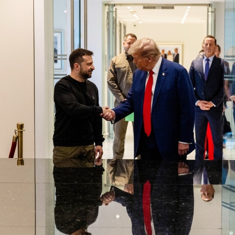 Βολοντίμιρ Ζελένσκι και Ντόναλντ Τραμπ