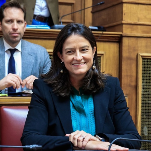 Η υπουργός Εργασίας, Νίκη Κεραμέως