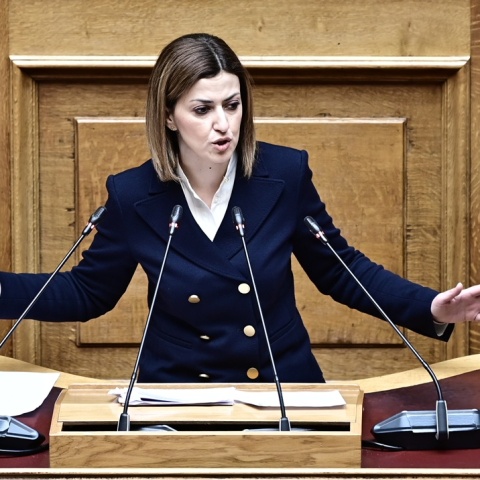 Η αναπληρώτρια υπουργός Υγείας, Ειρήνη Αγαπηδάκη