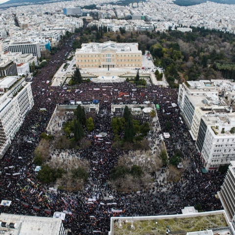 Τεράστιες συγκεντρώσεις σε όλη την Ελλάδα για τα Τέμπη 