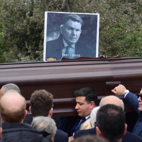 Εικόνες από την κηδεία του Αλέξη Κούγια - Ποιοι έδωσαν το «παρών»