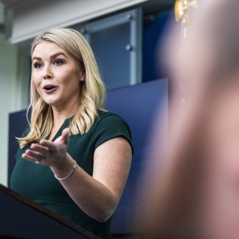 Η εκπρόσωπος Τύπου του Λευκού Οίκου, Κάρολαιν Λεβίτ