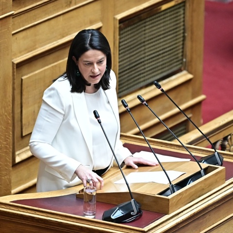 Η υπουργός Εργασίας, Νίκη Κεραμέως