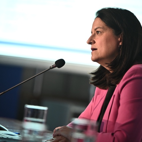 Η υπουργός Εργασίας, Νίκη Κεραμέως