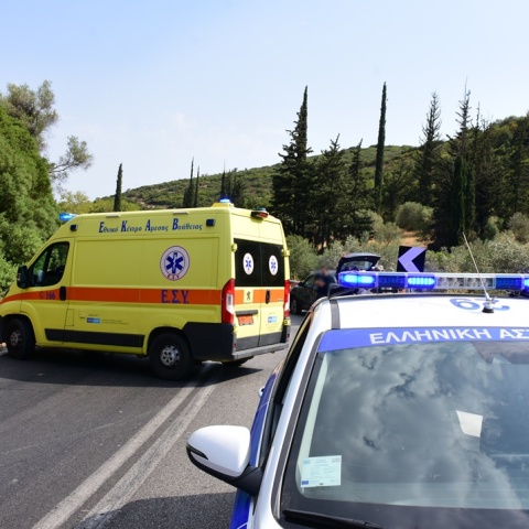 Ασθενοφόρο και περιπολικό