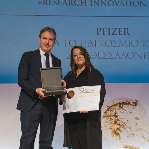 Τιμητική διάκριση στη Pfizer στα Prix Galien Greece 2025