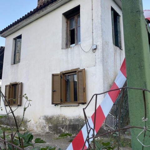 Το σπίτι όπου διαπράχθηκε το έγκλημα στην Αμφιλοχία
