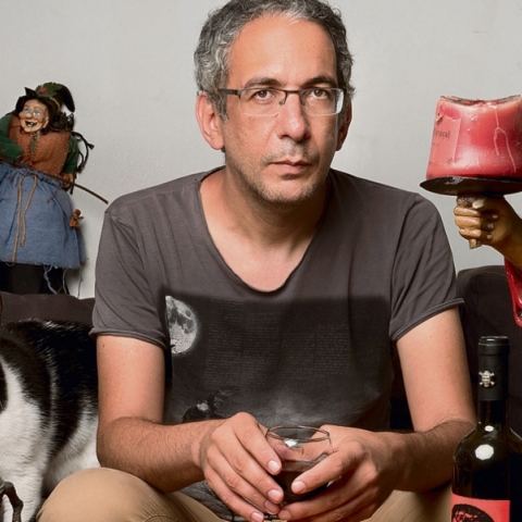 O Οντέντ Βολκστάιν με τον γάτο του, Χέβελ