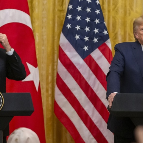 Ντόναλντ Τραμπ και Ρετζέπ Ταγίπ Ερντογάν