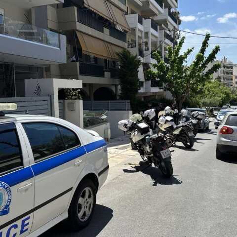 Το σημείο του εγκλήματος στη Νέα Σμύρνη