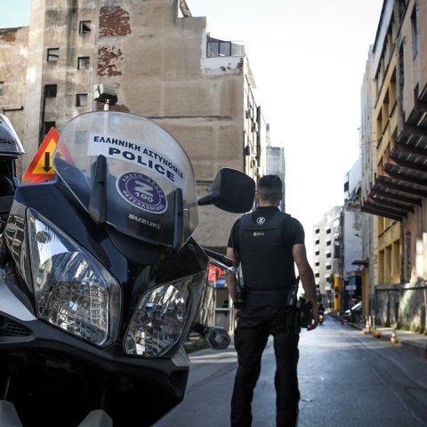 Το σημείο της έκρηξης της βόμβας στη Θεσσαλονίκη