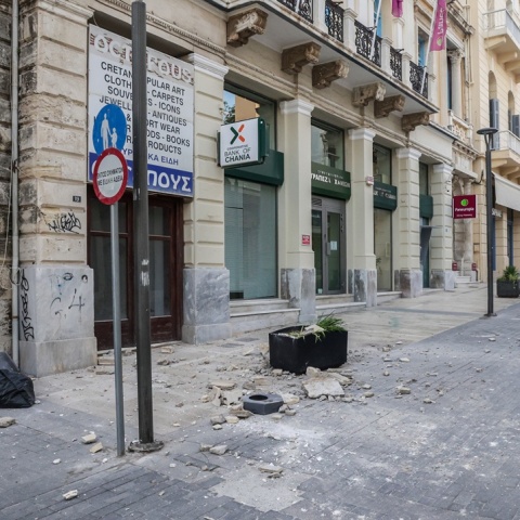 Ζημιές σε παλαιά κτίρια από τον σεισμό στην Κρήτη