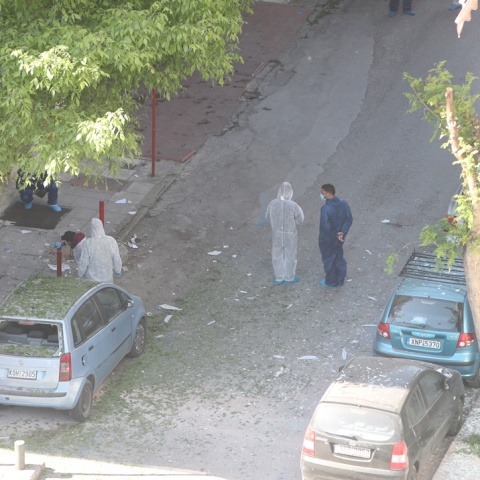 Εικόνα από το σημείο της φονικής έκρηξης στη Θεσσαλονίκη