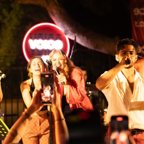 Όλοι οι καλλιτέχνες μαζί στην σκηνή